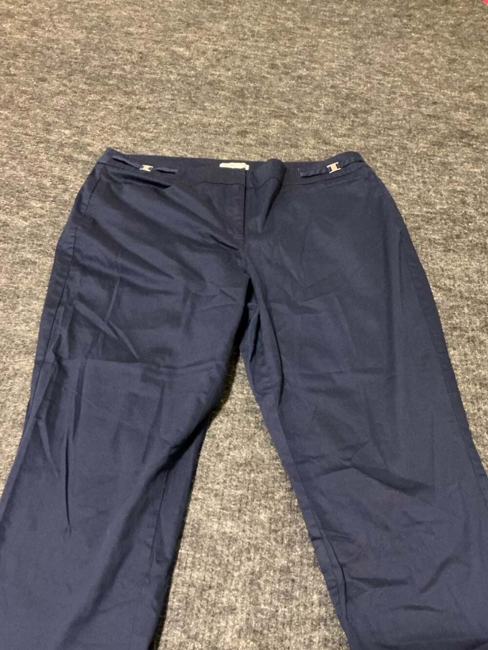 New York & Company Stretch Navy Blue Pants Womens Size 14